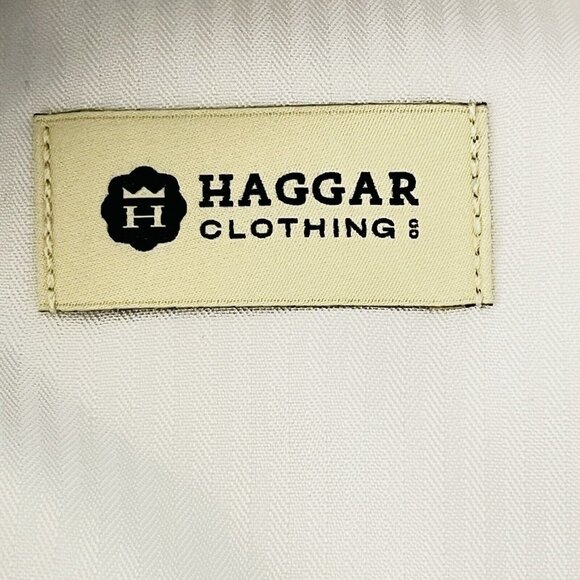 Haggar Men's Dress Pants Size 40x29 Straight Leg Mid Rise Sand Color Classic - Picture 5 of 11